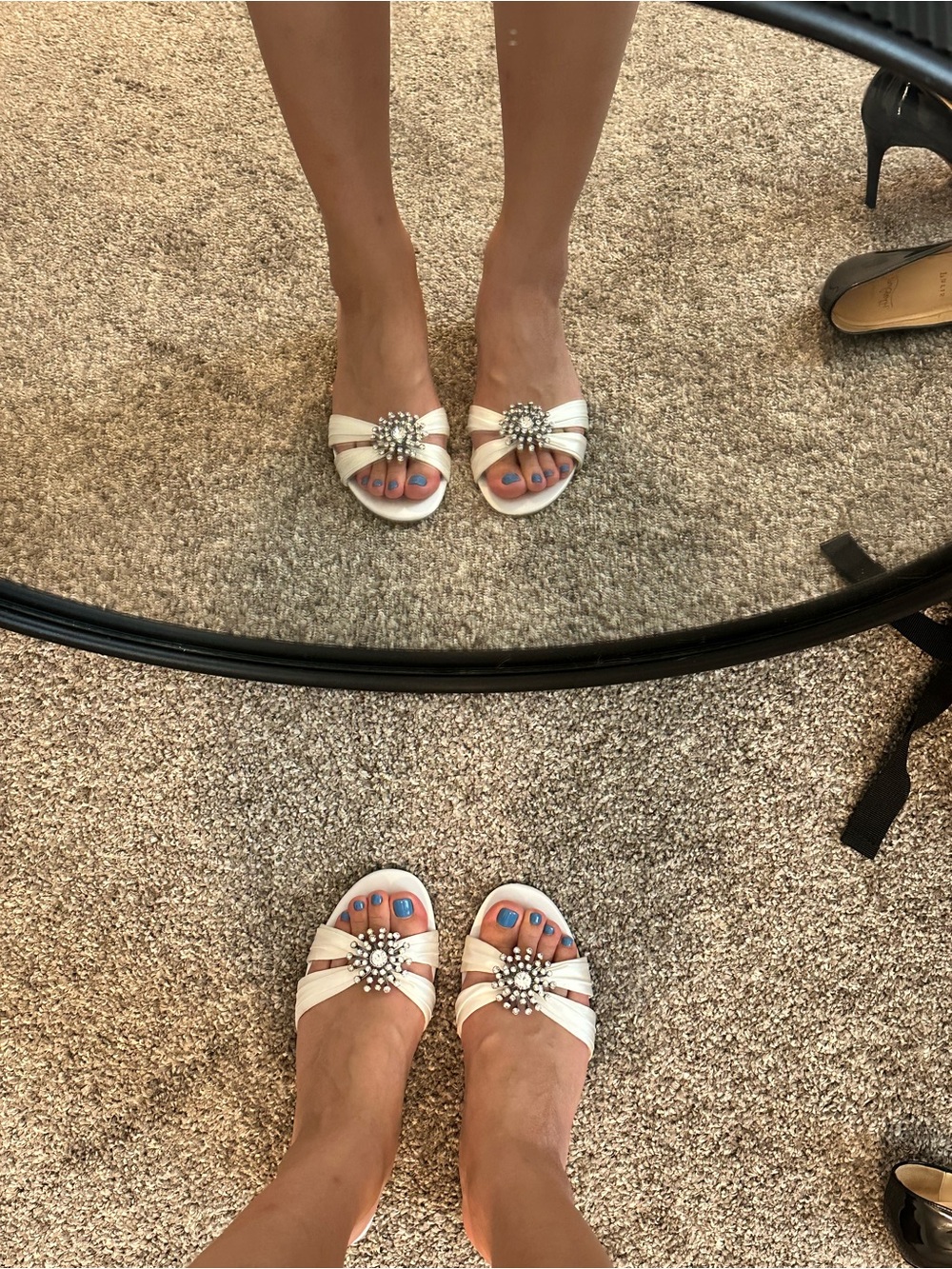Sam Edelman White wedding Sandals